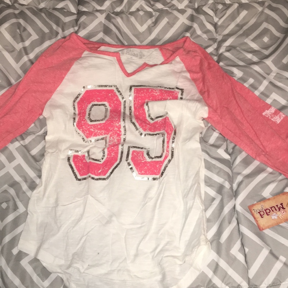 girls mudd quarter sleeve shirt